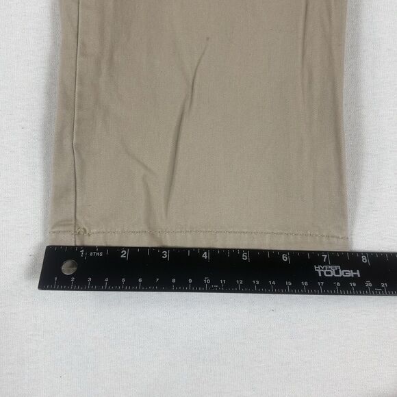 Old Navy Broken In Khaki Pants Mens 28x30 Straight Leg Cotton Rolled Oats Casual - Picture 14 of 15